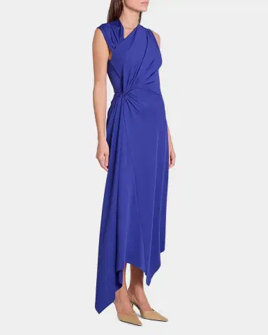 Victoria Beckham Sleeveless Twisted Asymmetric Midi Dress | Thumbnail 7 Victoria Beckham Sleeveless Twisted Asymmetric Midi Dress | Thumbnail 7
