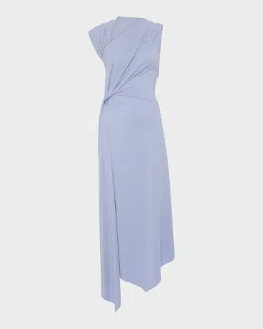 Victoria Beckham Sleeveless Twisted Asymmetric Midi Dress | Thumbnail 8 Victoria Beckham Sleeveless Twisted Asymmetric Midi Dress | Thumbnail 8