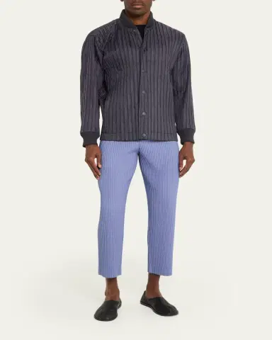Homme Plissé Issey Miyake Men's Tailored Pleated Pants | Thumbnail 2 Homme Plissé Issey Miyake Men's Tailored Pleated Pants | Thumbnail 2