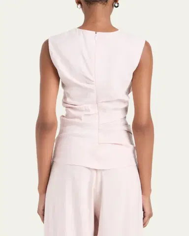 Proenza Schouler White Label Anoushka Ruched Slub Linen Top | Thumbnail 16 Proenza Schouler White Label Anoushka Ruched Slub Linen Top | Thumbnail 16