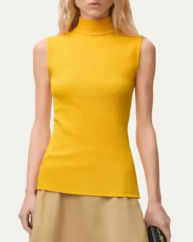 Loewe Turtleneck Sleeveless Knit Sweater | Thumbnail 9 Loewe Turtleneck Sleeveless Knit Sweater | Thumbnail 9
