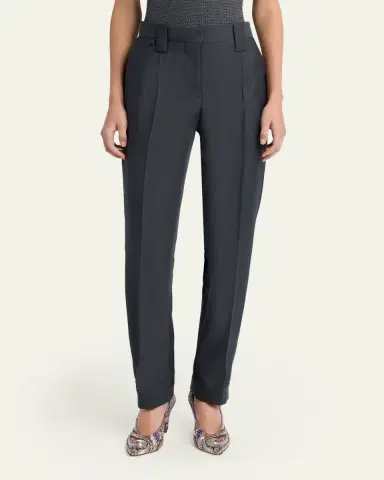 Versace Tapered Formal Wool Pants | Thumbnail 4 Versace Tapered Formal Wool Pants | Thumbnail 4