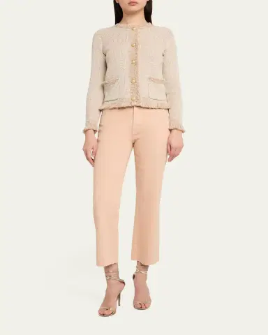 Kobi Halperin Mika Flare-Leg Raw Hem Crop Pants | Thumbnail 2 Kobi Halperin Mika Flare-Leg Raw Hem Crop Pants | Thumbnail 2