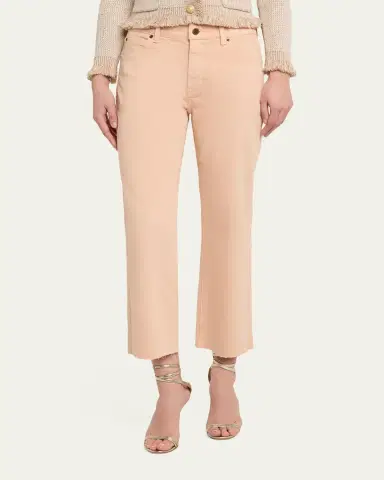 Kobi Halperin Mika Flare-Leg Raw Hem Crop Pants | Thumbnail 4 Kobi Halperin Mika Flare-Leg Raw Hem Crop Pants | Thumbnail 4