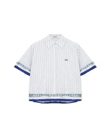 Loewe Short-Sleeve Layered Button-Down Shirt | Thumbnail 1 Loewe Short-Sleeve Layered Button-Down Shirt | Thumbnail 1
