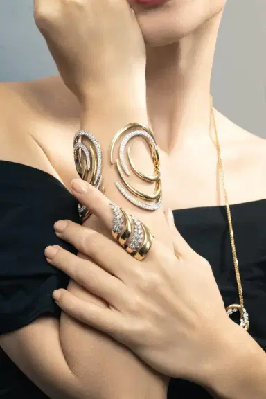 YEPREM Diamond Round Stackable Strada Ring | Thumbnail 4 YEPREM Diamond Round Stackable Strada Ring | Thumbnail 4