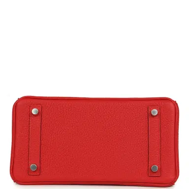 HERMÈS Hermes Birkin 25 Rouge Radieux Togo Palladium Hardware | Thumbnail 6 HERMÈS Hermes Birkin 25 Rouge Radieux Togo Palladium Hardware | Thumbnail 6