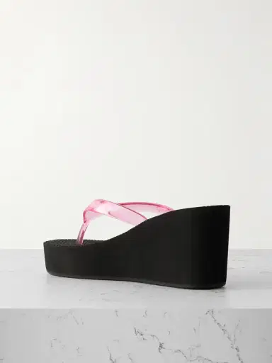 Ancient Greek Sandals Etheria Pvc Wedge Flip Flops | Thumbnail 3 Ancient Greek Sandals Etheria Pvc Wedge Flip Flops | Thumbnail 3