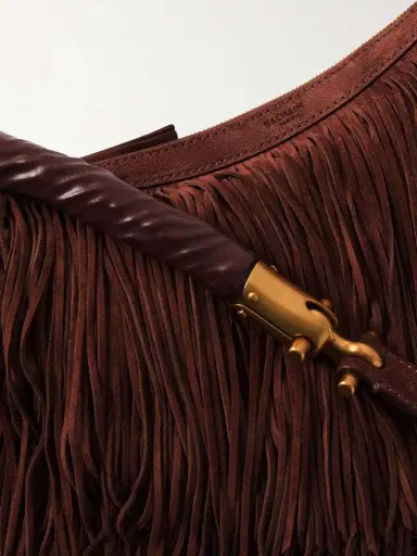 Balmain Ebene Fringed Suede Shoulder Bag | Thumbnail 5 Balmain Ebene Fringed Suede Shoulder Bag | Thumbnail 5