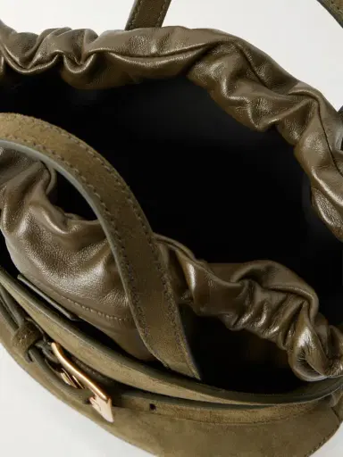 Balmain Shuffle Mini Suede Shoulder Bag | Thumbnail 6 Balmain Shuffle Mini Suede Shoulder Bag | Thumbnail 6