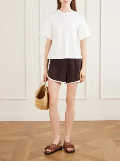 Staud Rove Cotton-blend Terry Shorts | Thumbnail 2 Staud Rove Cotton-blend Terry Shorts | Thumbnail 2