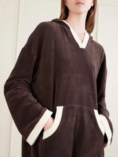 Staud Anona Hooded Cotton-blend Terry Coverup | Thumbnail 4 Staud Anona Hooded Cotton-blend Terry Coverup | Thumbnail 4