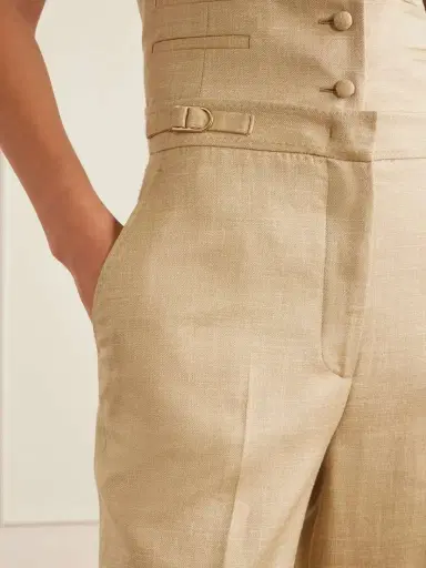 Gabriela Hearst Vesta Wool, Silk And Linen-blend Flared Pants | Thumbnail 4 Gabriela Hearst Vesta Wool, Silk And Linen-blend Flared Pants | Thumbnail 4