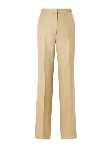 Gabriela Hearst Vesta Wool, Silk And Linen-blend Flared Pants | Thumbnail 1 Gabriela Hearst Vesta Wool, Silk And Linen-blend Flared Pants | Thumbnail 1