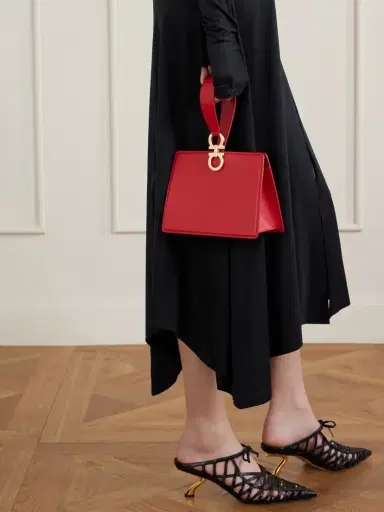 Ferragamo Mini Embellished Glossed-leather Clutch | Thumbnail 2 Ferragamo Mini Embellished Glossed-leather Clutch | Thumbnail 2