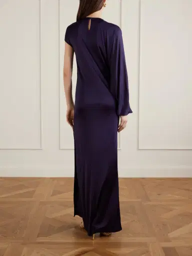 Galvan Roman Asymmetric Jersey Gown | Thumbnail 3 Galvan Roman Asymmetric Jersey Gown | Thumbnail 3