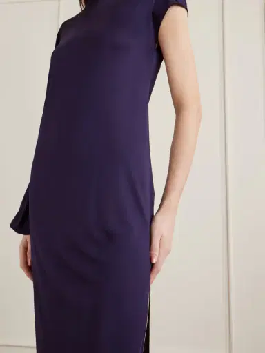 Galvan Roman Asymmetric Jersey Gown | Thumbnail 4 Galvan Roman Asymmetric Jersey Gown | Thumbnail 4
