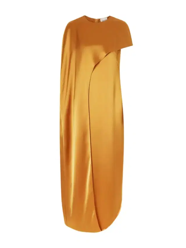 Clandestine Cape-effect Asymmetric Satin Gown Clandestine Cape-effect Asymmetric Satin Gown