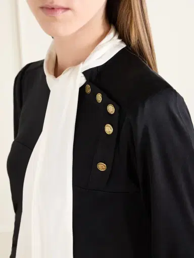 MAISON MAYLE Desi Tie-detailed Silk Shirt | Thumbnail 4 MAISON MAYLE Desi Tie-detailed Silk Shirt | Thumbnail 4