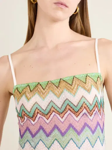 Missoni Striped Metallic Crocheted-knit Cover-up | Thumbnail 4 Missoni Striped Metallic Crocheted-knit Cover-up | Thumbnail 4