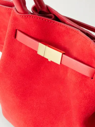 DeMellier The New York Midi Leather-trimmed Suede Tote | Thumbnail 5 DeMellier The New York Midi Leather-trimmed Suede Tote | Thumbnail 5