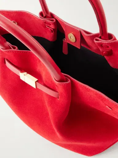 DeMellier The New York Midi Leather-trimmed Suede Tote | Thumbnail 6 DeMellier The New York Midi Leather-trimmed Suede Tote | Thumbnail 6