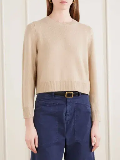 Nili Lotan Venus Cropped Cashmere Sweater | Thumbnail 3 Nili Lotan Venus Cropped Cashmere Sweater | Thumbnail 3