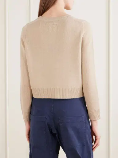 Nili Lotan Venus Cropped Cashmere Sweater | Thumbnail 4 Nili Lotan Venus Cropped Cashmere Sweater | Thumbnail 4
