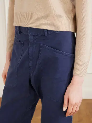 Nili Lotan Shon Cotton-blend Twill Barrel-leg Pants | Thumbnail 4 Nili Lotan Shon Cotton-blend Twill Barrel-leg Pants | Thumbnail 4