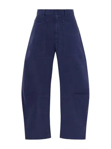 Nili Lotan Shon Cotton-blend Twill Barrel-leg Pants | Thumbnail 1 Nili Lotan Shon Cotton-blend Twill Barrel-leg Pants | Thumbnail 1