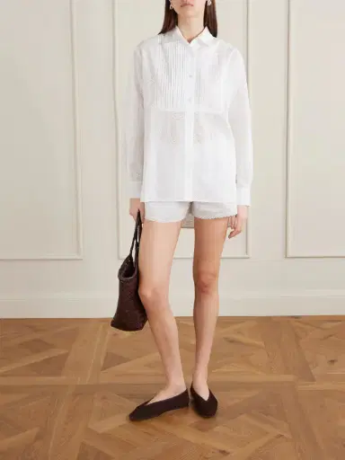 Loretta Caponi Rosita Cotton Shorts | Thumbnail 2 Loretta Caponi Rosita Cotton Shorts | Thumbnail 2