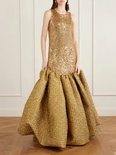 Dima Ayad Sequined Cloqué Gown | Thumbnail 2 Dima Ayad Sequined Cloqué Gown | Thumbnail 2