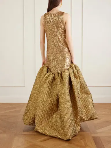 Dima Ayad Sequined Cloqué Gown | Thumbnail 3 Dima Ayad Sequined Cloqué Gown | Thumbnail 3