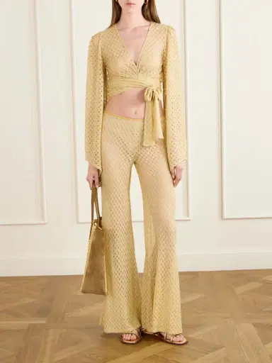 Missoni Metallic Crochet-knit Flared Pants | Thumbnail 2 Missoni Metallic Crochet-knit Flared Pants | Thumbnail 2
