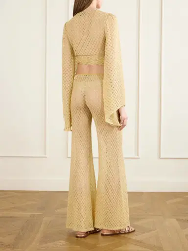 Missoni Metallic Crochet-knit Flared Pants | Thumbnail 3 Missoni Metallic Crochet-knit Flared Pants | Thumbnail 3