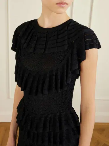 Ulla Johnson Magnolia Ruffled Crocheted Midi Dress | Thumbnail 4 Ulla Johnson Magnolia Ruffled Crocheted Midi Dress | Thumbnail 4