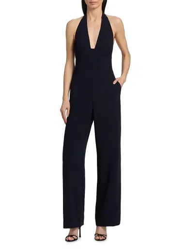 A.L.C. Women's Eva Sleeveless Wide-Leg Jumpsuit - Evening Blue - Size 0 | Thumbnail 2 A.L.C. Women's Eva Sleeveless Wide-Leg Jumpsuit - Evening Blue - Size 0 | Thumbnail 2