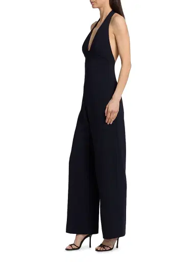 A.L.C. Women's Eva Sleeveless Wide-Leg Jumpsuit - Evening Blue - Size 0 | Thumbnail 4 A.L.C. Women's Eva Sleeveless Wide-Leg Jumpsuit - Evening Blue - Size 0 | Thumbnail 4