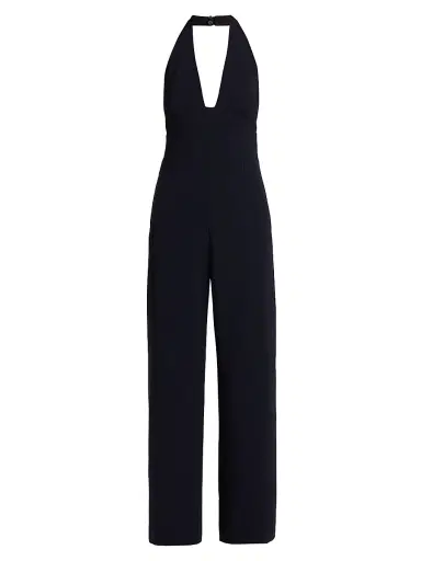 A.L.C. Women's Eva Sleeveless Wide-Leg Jumpsuit - Evening Blue - Size 0 | Thumbnail 1 A.L.C. Women's Eva Sleeveless Wide-Leg Jumpsuit - Evening Blue - Size 0 | Thumbnail 1