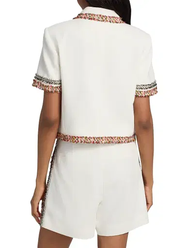 Cinq à Sept Women's Lia Fringe-Trim Tailored Jacket - Multi | Thumbnail 5 Cinq à Sept Women's Lia Fringe-Trim Tailored Jacket - Multi | Thumbnail 5