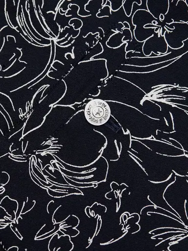 Cinq à Sept Women's Nova Garden Doodle Minidress - Navy White | Thumbnail 7 Cinq à Sept Women's Nova Garden Doodle Minidress - Navy White | Thumbnail 7