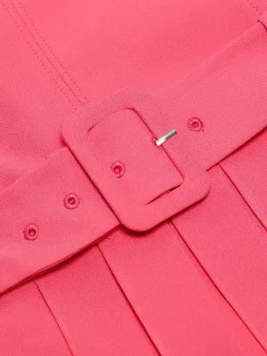 Cinq à Sept Women's Reena Drop Waist Pleated Minidress - Sunset Blush | Thumbnail 7 Cinq à Sept Women's Reena Drop Waist Pleated Minidress - Sunset Blush | Thumbnail 7