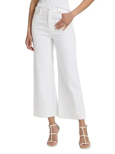 Cinq à Sept Women's Joey Wide-Leg Ankle Jeans - White | Thumbnail 3 Cinq à Sept Women's Joey Wide-Leg Ankle Jeans - White | Thumbnail 3