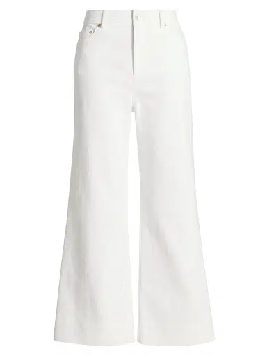 Cinq à Sept Women's Joey Wide-Leg Ankle Jeans - White | Thumbnail 1 Cinq à Sept Women's Joey Wide-Leg Ankle Jeans - White | Thumbnail 1