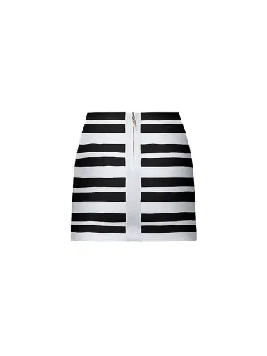 Hervé Léger Women's 40th Anniversary The Spotlight Miniskirt - Black Alabaster Combo | Thumbnail 5 Hervé Léger Women's 40th Anniversary The Spotlight Miniskirt - Black Alabaster Combo | Thumbnail 5
