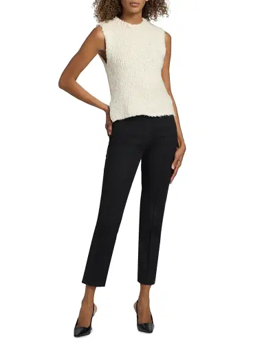 Adam Lippes Women's Gwen Brushed Mulberry Silk Knit Top - | Thumbnail 2 Adam Lippes Women's Gwen Brushed Mulberry Silk Knit Top - | Thumbnail 2