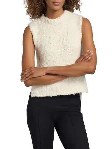 Adam Lippes Women's Gwen Brushed Mulberry Silk Knit Top - | Thumbnail 3 Adam Lippes Women's Gwen Brushed Mulberry Silk Knit Top - | Thumbnail 3
