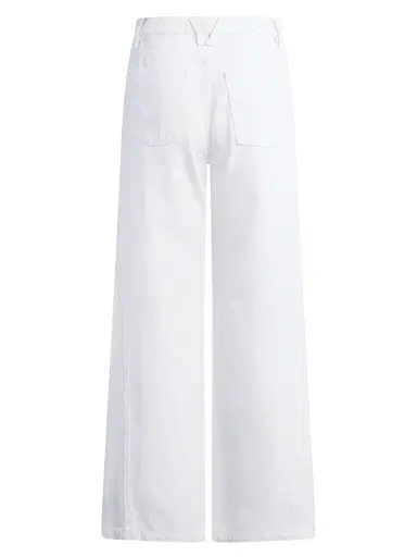 Hudson Jeans Women's Jodie Wide-Leg Frayed Seam Jeans - White | Thumbnail 2 Hudson Jeans Women's Jodie Wide-Leg Frayed Seam Jeans - White | Thumbnail 2