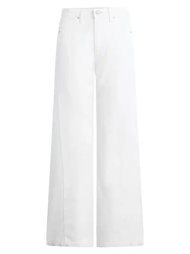 Hudson Jeans Women's Jodie Wide-Leg Frayed Seam Jeans - White | Thumbnail 1 Hudson Jeans Women's Jodie Wide-Leg Frayed Seam Jeans - White | Thumbnail 1