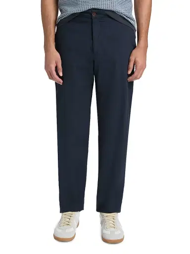 Onia Men's Linen-Blend Trousers - Midnight | Thumbnail 3 Onia Men's Linen-Blend Trousers - Midnight | Thumbnail 3